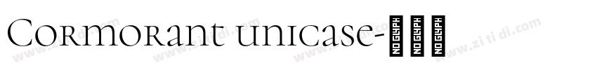 Cormorant unicase字体转换